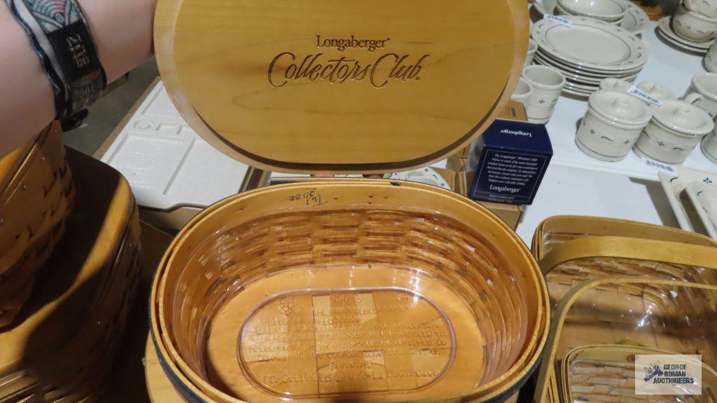 Longaberger Harmony five piece basket set