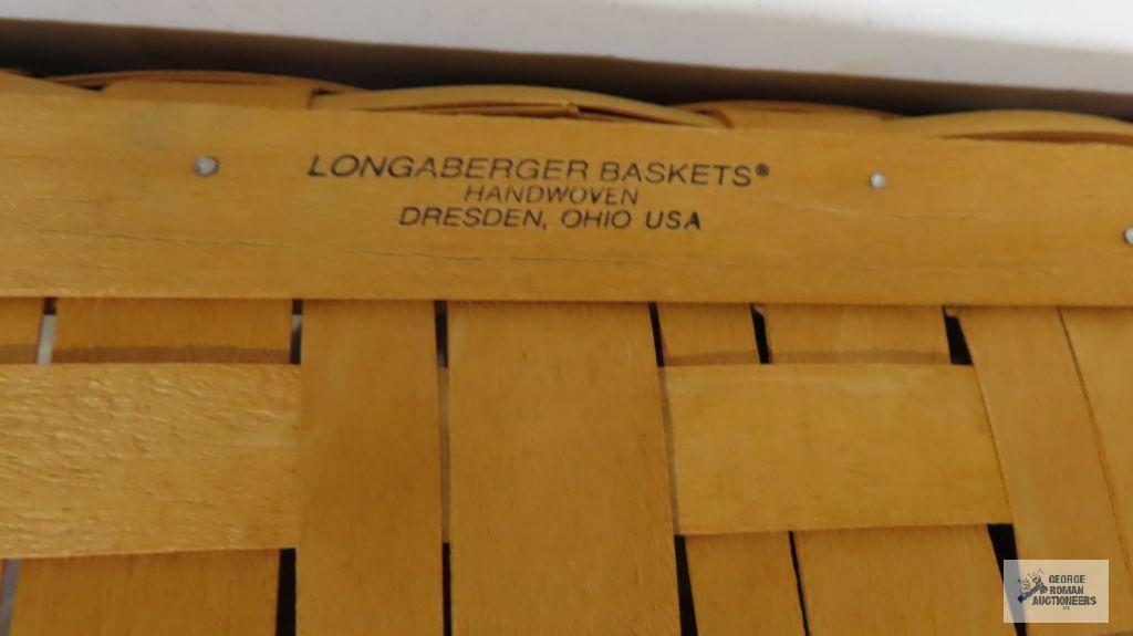 Longaberger 2000 red and blue crisscross baskets