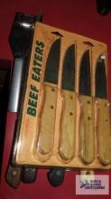 Beef eater...knives...and other kitchen utensils