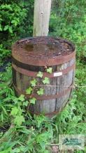 Antique whiskey barrel
