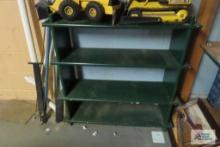 Green painted bookcase