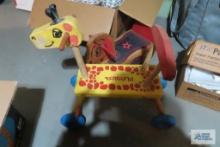 Playskool ride on giraffe...and Spotty rocking toy