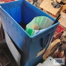 Lot of Christmas decorations and etc with corrugated plastic box
