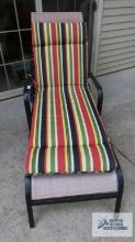 Lounger with cushion