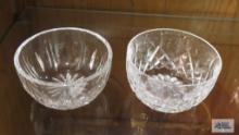 Two Waterford condiment dishes