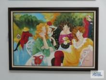 M. Vanloy, colorful picture of ladies