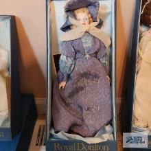 Royal Doulton doll in purple dress