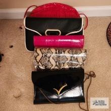 Variety of five purses