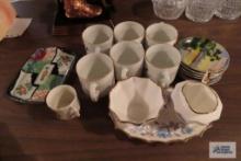 Variety of dishware, including Salisbury of England, Germany. Japan. And others.
