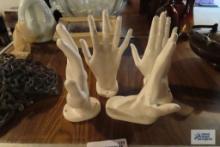 Mountable hand ceramic pieces