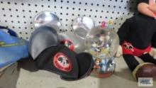 Mickey...Mouse hats and...Mickey Mouse globe music box
