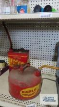 Eagle gas can and two gallon gas can