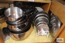 Farberware pots and pans. Assorted skillets and etc