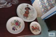 Assorted decorative plates