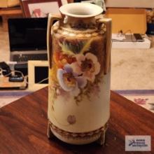 Nippon hand painted vase