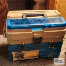 Plano Number 759 tackle box with tackle lures and etc