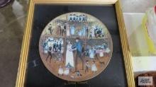 P. Buckley Moss, Family Reunion, framed plate