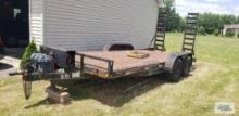 May Trailer Manufacturing Company equipment trailer...with 12,000 lb winch and battery box.