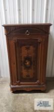 Antique cabinet with marble top and lion head pull. Signed by Gottleid Vollmer. Philadelphia Circa