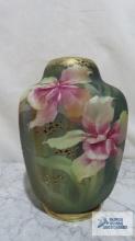 Nippon hand painted vase. 8-1/4 in. tall.