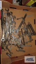 Lot of assorted wrenches and etc