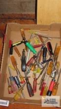 Lot of assorted screwdrivers and nut drivers