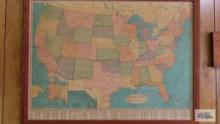 Vintage United States map