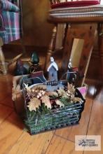 lot of Christmas decorations and etc
