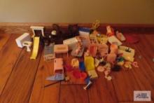 lot of dollhouse furniture