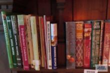 Cookbooks on one shelf