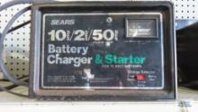 Craftsman 10 amp/2 amp/50 amp engine start battery charger and starter for 12 volt batteries