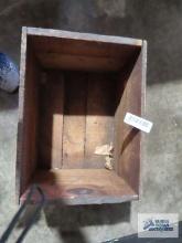 The WM Edwards wood...box