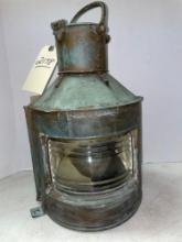Vintage Copper Ship Lantern