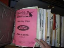 Antique shop/salvage yard auto parts book holder