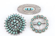 Collection of 3 Navajo Pins/Broche