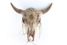 Sioux Painted Buffalo Skull