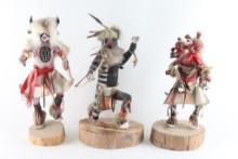 Set of Three Navajo Kachina Dolls