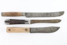 Lot of 3 Antique Trade Knives