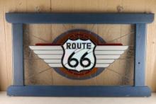 Route 66 Stainless Glass Window