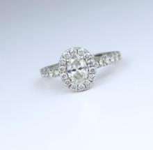 Radiant Halo Style Diamond Ring
