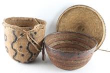 Lot Of Two African Baskets