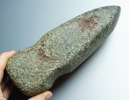 Large 8 3/16" long 3/4 Grooved Axe. Found in Whitley Co., Indiana near Tri Lakes.