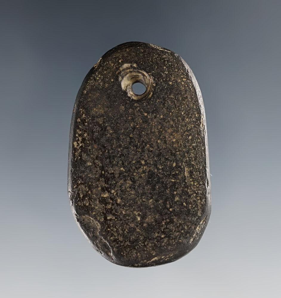 1 7/8" Pebble Pendant found in Montgomery Co, Kentucky. Ex. Mark Seeley, Charlie Wager.