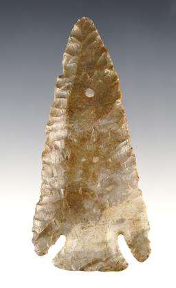 3 3/4" Lost Lake made from Ft. Payne Chert. Found in Central Kentucky. Dickey COA.