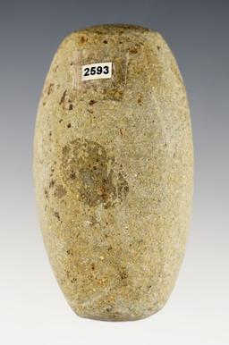2 3/4" Hardstone Loafstone found in Fort Ancient, Ohio. Ex. Terry Elleman collection.