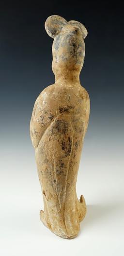 Large! 13 1/2" tall Chinese ceramic figure from the Tang Dynasty known as the "Fat Court lady"