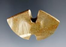 Incredible and rare 2 5/16" miniature Wing Bannerstone found in Sherwood, Defiance Co., Ohio.