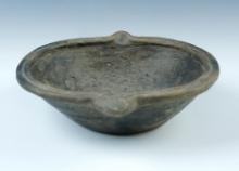 Rare form!! 7" wide x 2 1/4" tall Mississippian Ogee Bowl recovered in Crittenden Co., Arkansas.