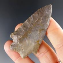 Well made 2 1/2" Paleo Transitional point found in Ohio.
