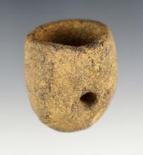 1 7/8" Sandstone Vase Pipe found in Paulding Co., Ohio. Ex. Mel Wilkins.